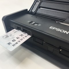 爱普生（EPSON）DS-360W 紧凑型A4馈纸式扫描仪 支持WiFi，电池供电，高速双面 25ppm/50ipm